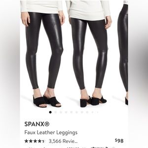 Spanx Faux Leather Leggings